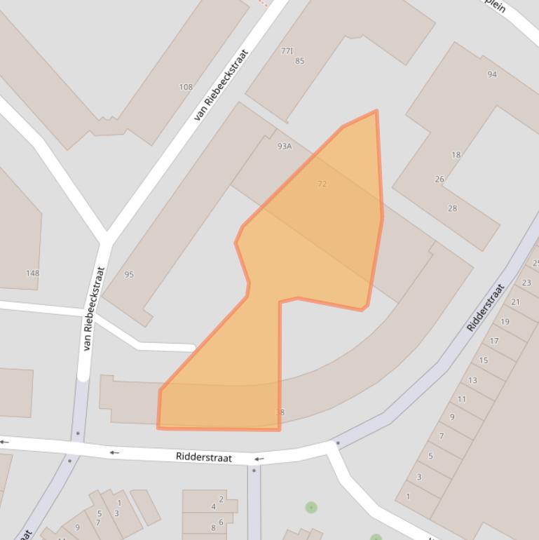 Kaart van postcodegebied 3131VD.