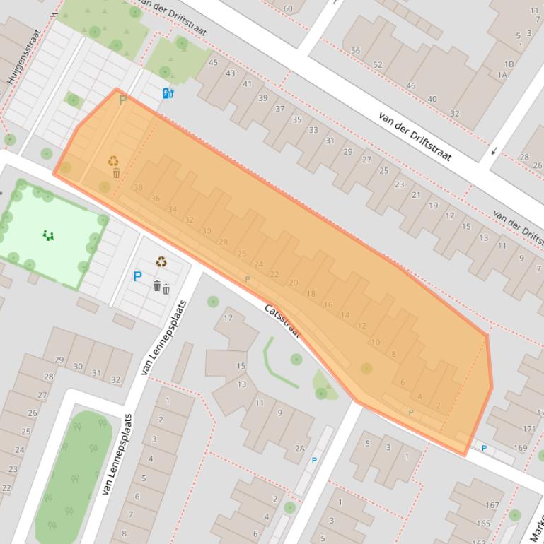 Kaart van postcodegebied 3131WE.