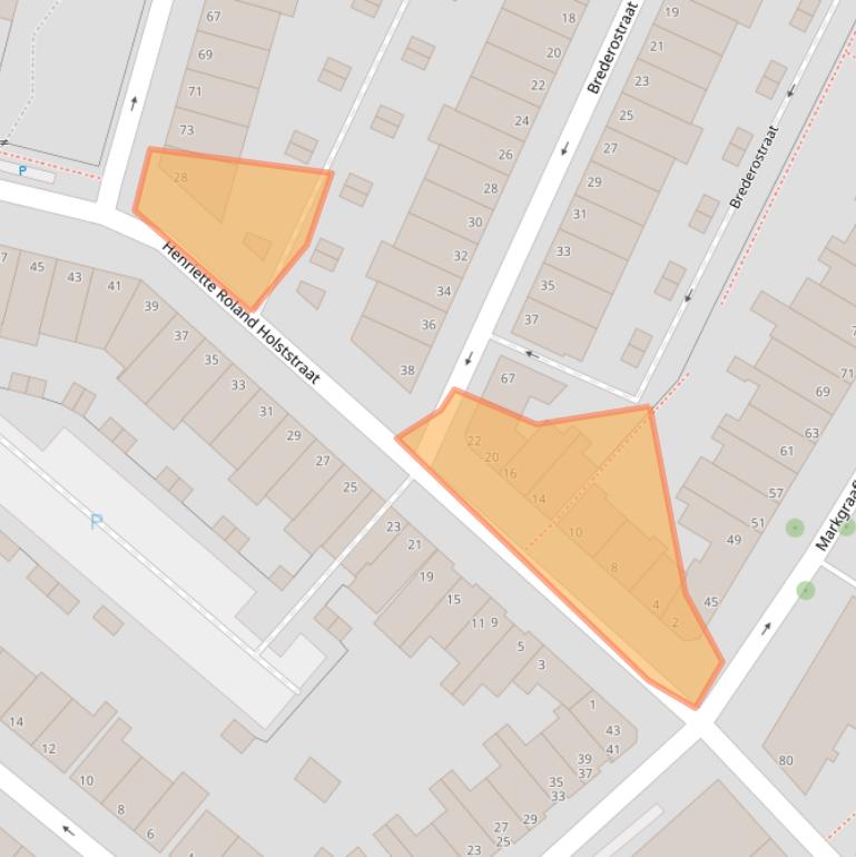 Kaart van postcodegebied 3131WJ.