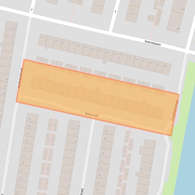 Kaart van postcodegebied 3131XA.
