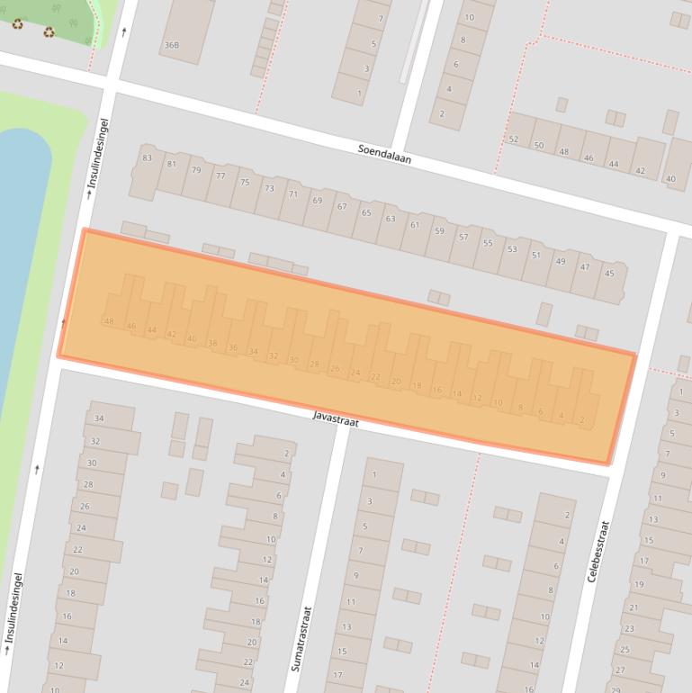 Kaart van postcodegebied 3131XH.