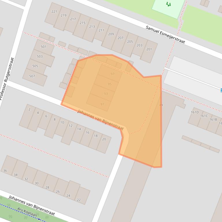 Kaart van postcodegebied 3132AD.