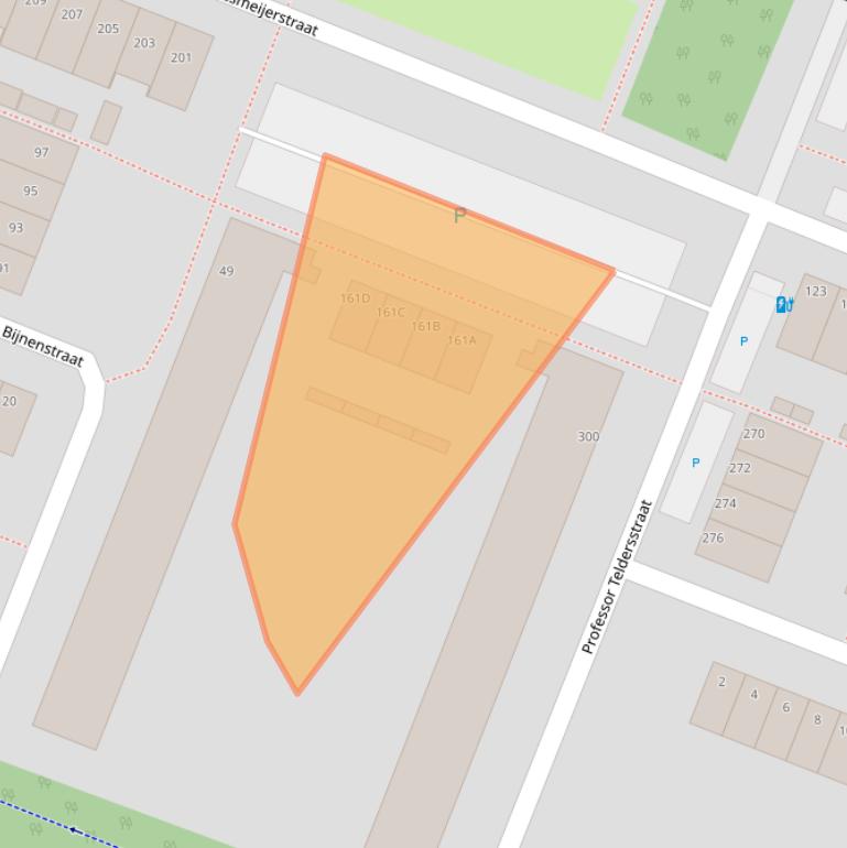 Kaart van postcodegebied 3132AM.