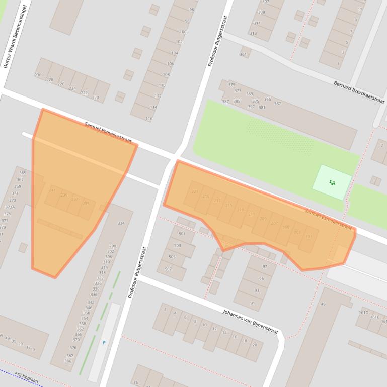Kaart van postcodegebied 3132AN.