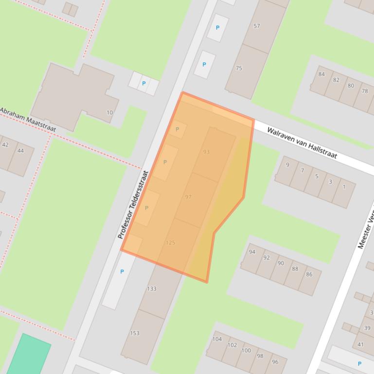 Kaart van postcodegebied 3132AT.