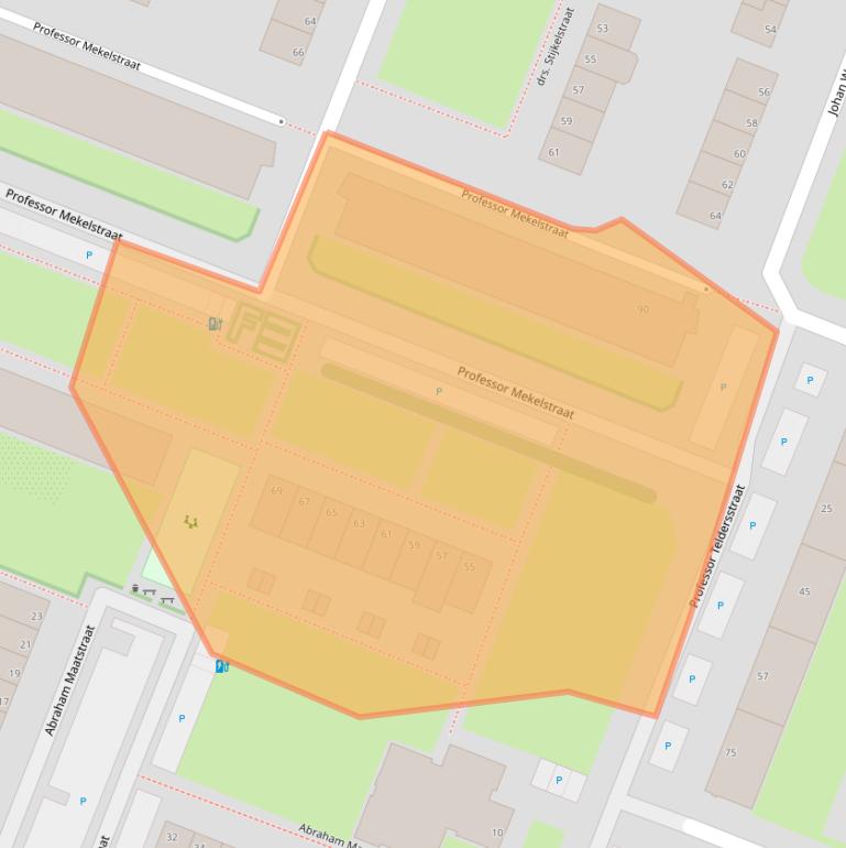 Kaart van postcodegebied 3132BD.