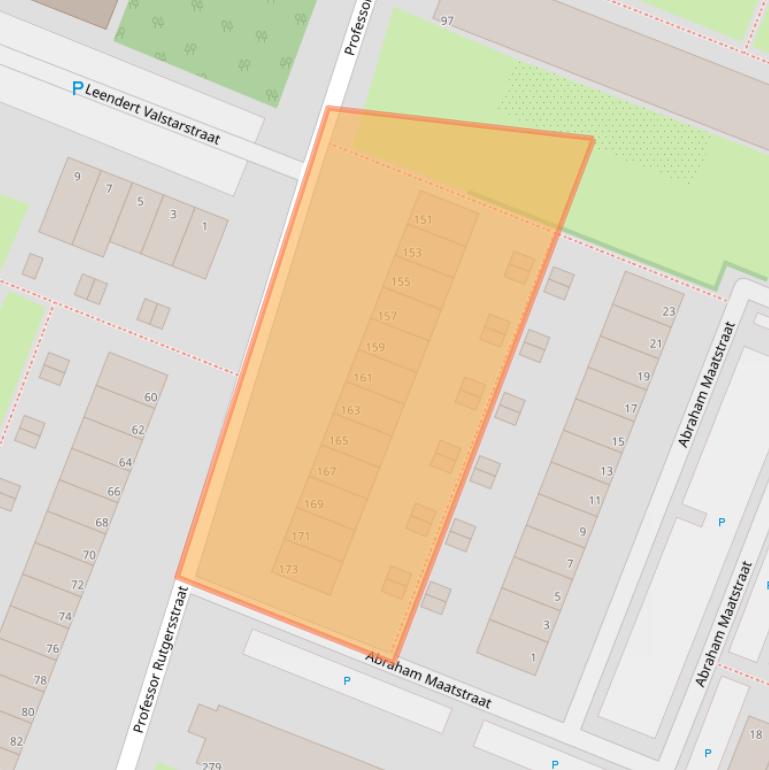 Kaart van postcodegebied 3132BJ.