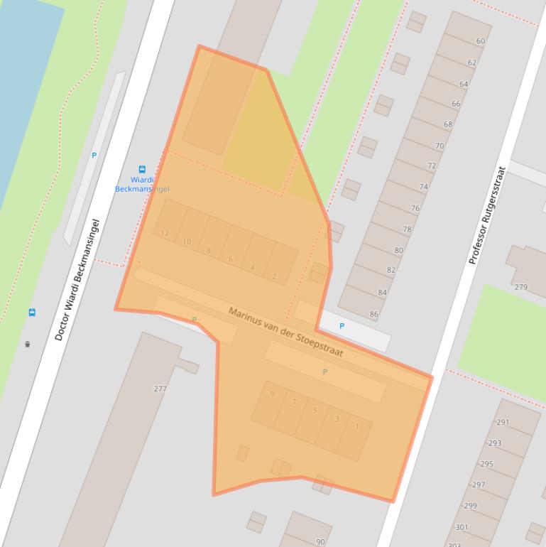 Kaart van postcodegebied 3132CG.