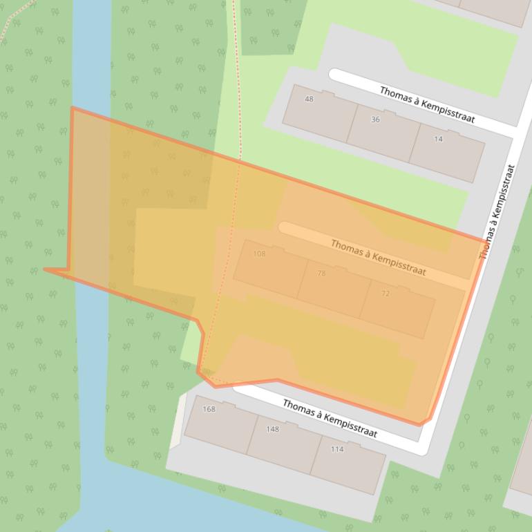 Kaart van postcodegebied 3132CJ.
