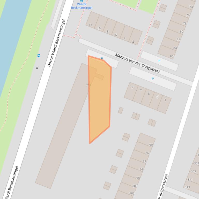 Kaart van postcodegebied 3132CS.