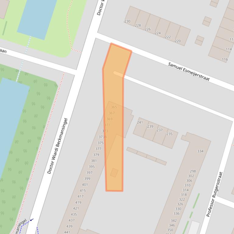 Kaart van postcodegebied 3132CV.