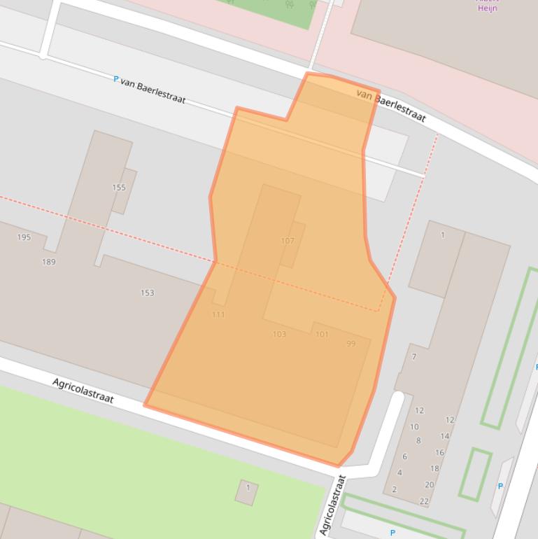 Kaart van postcodegebied 3132EC.