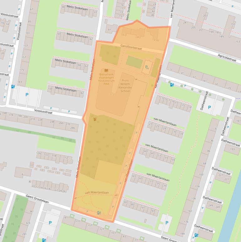 Kaart van postcodegebied 3132EM.