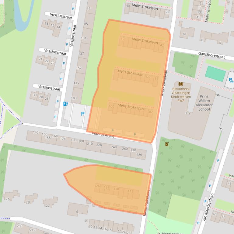 Kaart van postcodegebied 3132EP.