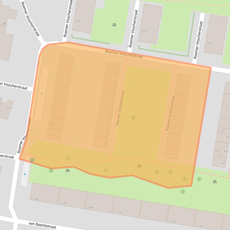 Kaart van postcodegebied 3132ES.