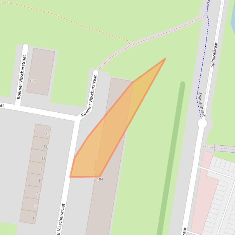 Kaart van postcodegebied 3132EV.