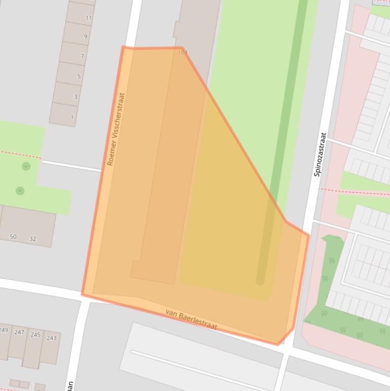 Kaart van postcodegebied 3132EW.