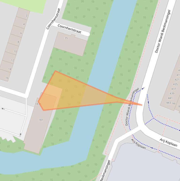 Kaart van postcodegebied 3132GB.