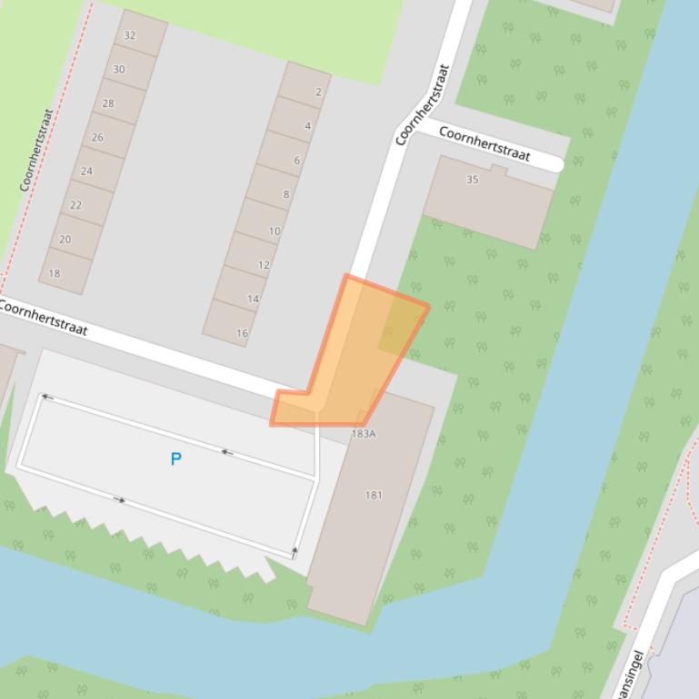 Kaart van postcodegebied 3132GC.