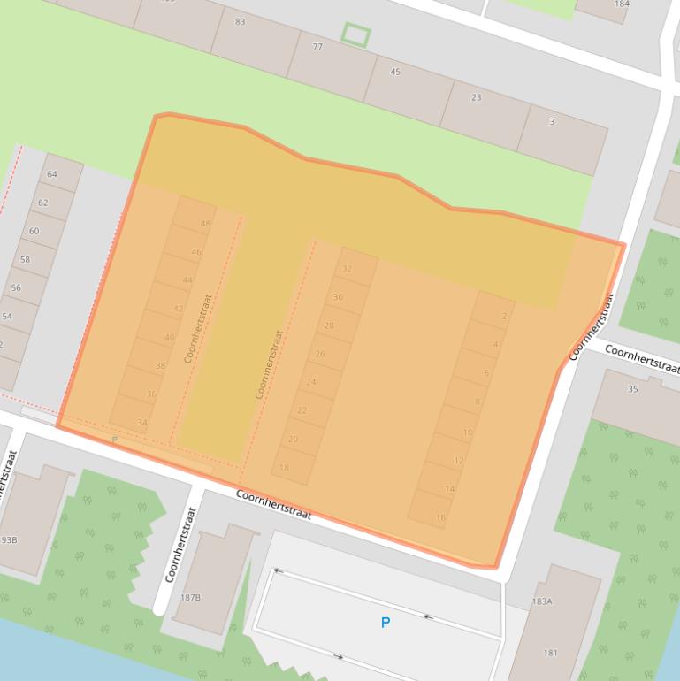 Kaart van postcodegebied 3132GJ.