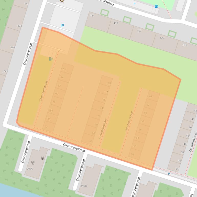 Kaart van postcodegebied 3132GK.