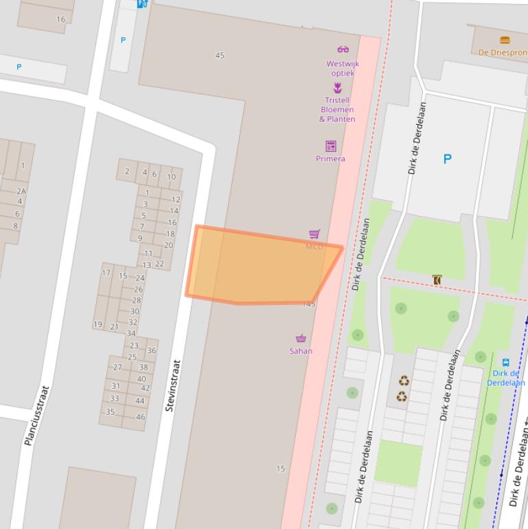 Kaart van postcodegebied 3132HC.