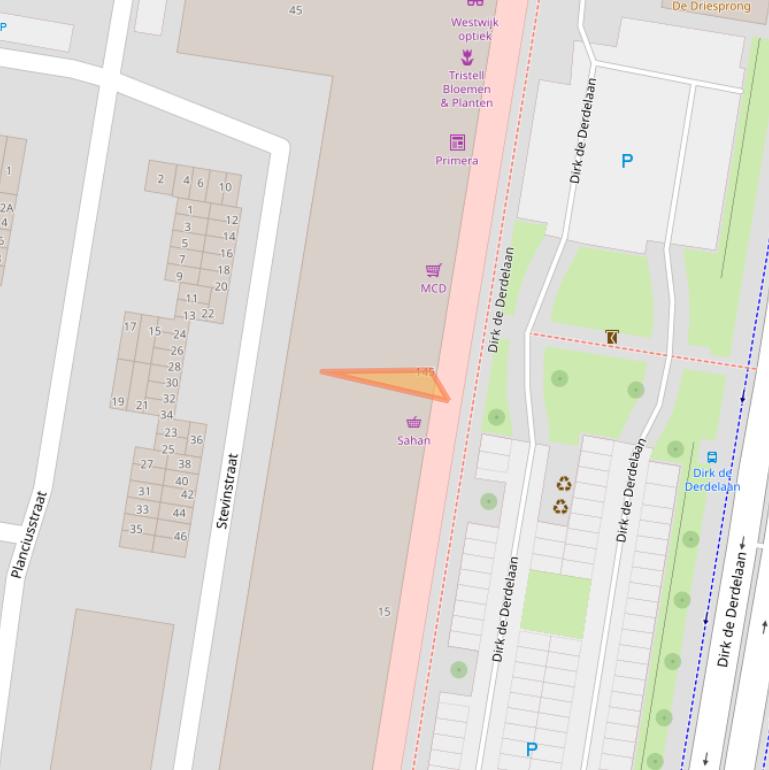 Kaart van postcodegebied 3132HD.