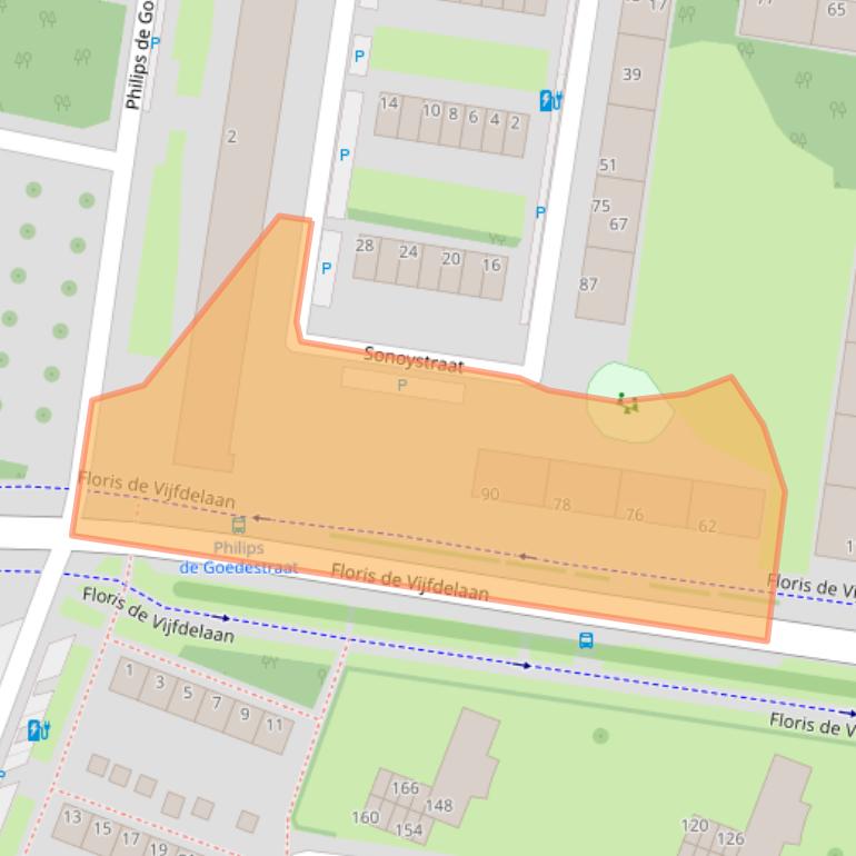 Kaart van postcodegebied 3132HM.