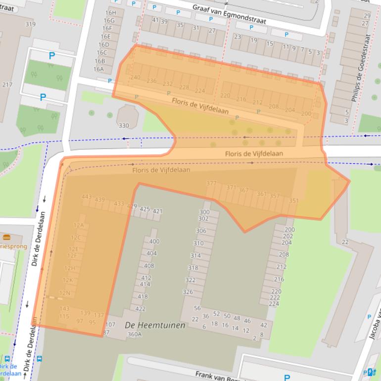 Kaart van postcodegebied 3132HN.