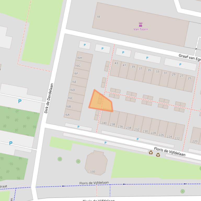 Kaart van postcodegebied 3132HV.