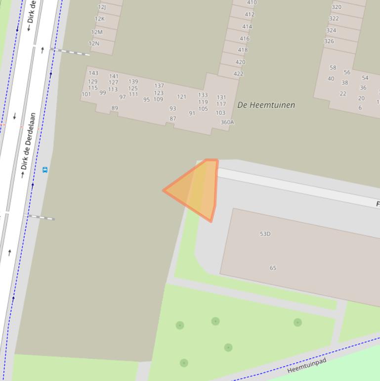 Kaart van postcodegebied 3132JG.