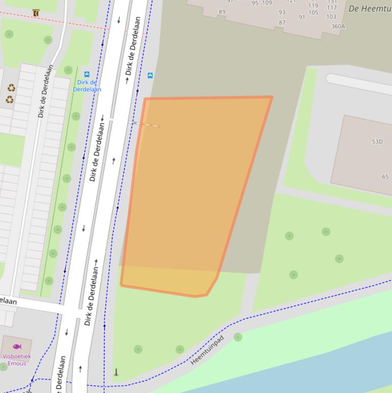 Kaart van postcodegebied 3132JJ.