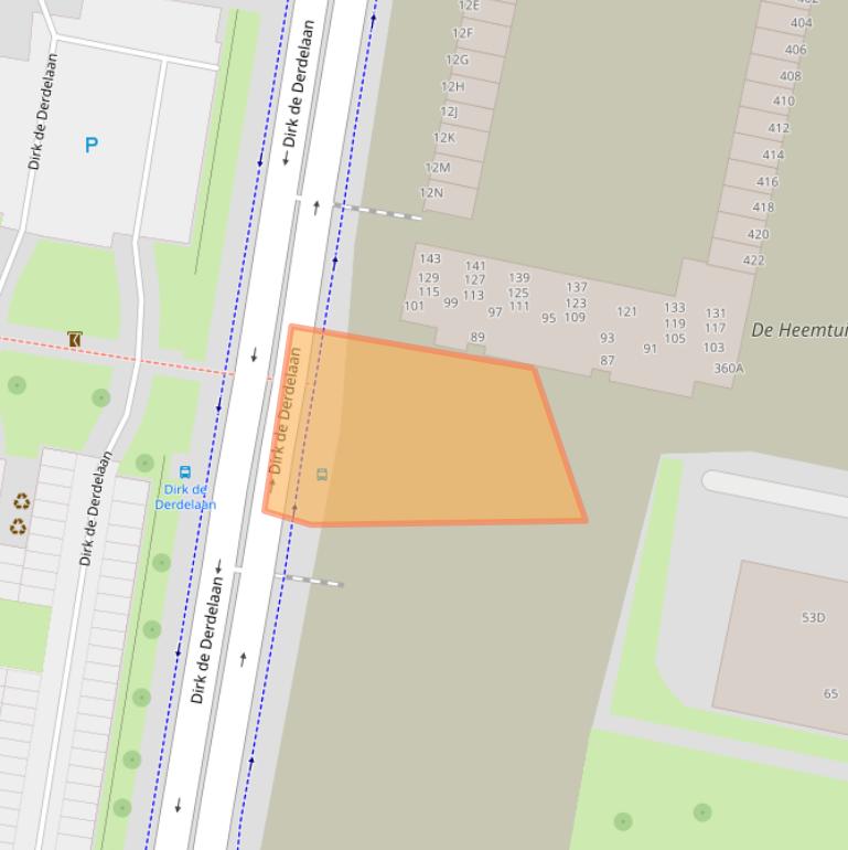 Kaart van postcodegebied 3132JK.