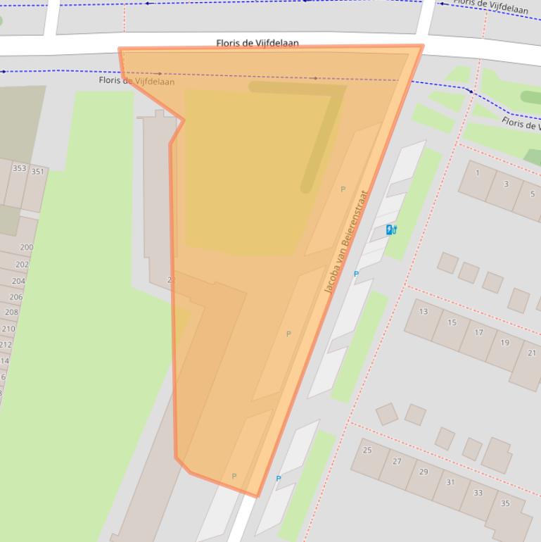 Kaart van postcodegebied 3132JR.
