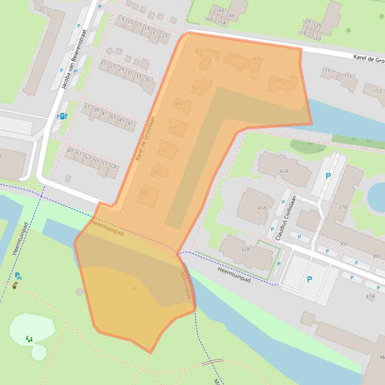 Kaart van postcodegebied 3132JT.