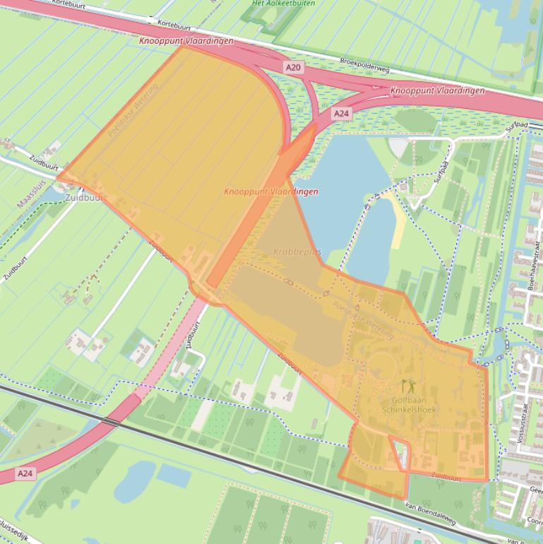Kaart van postcodegebied 3132KA.