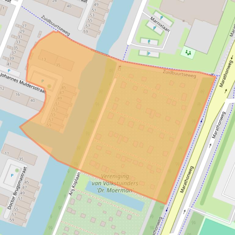 Kaart van postcodegebied 3132NH.