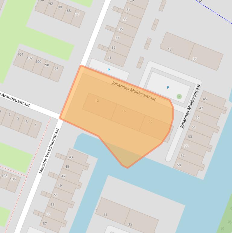 Kaart van postcodegebied 3132NJ.