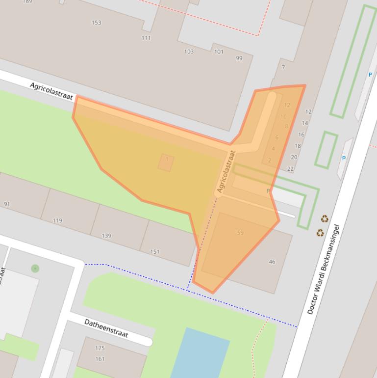 Kaart van postcodegebied 3132PA.