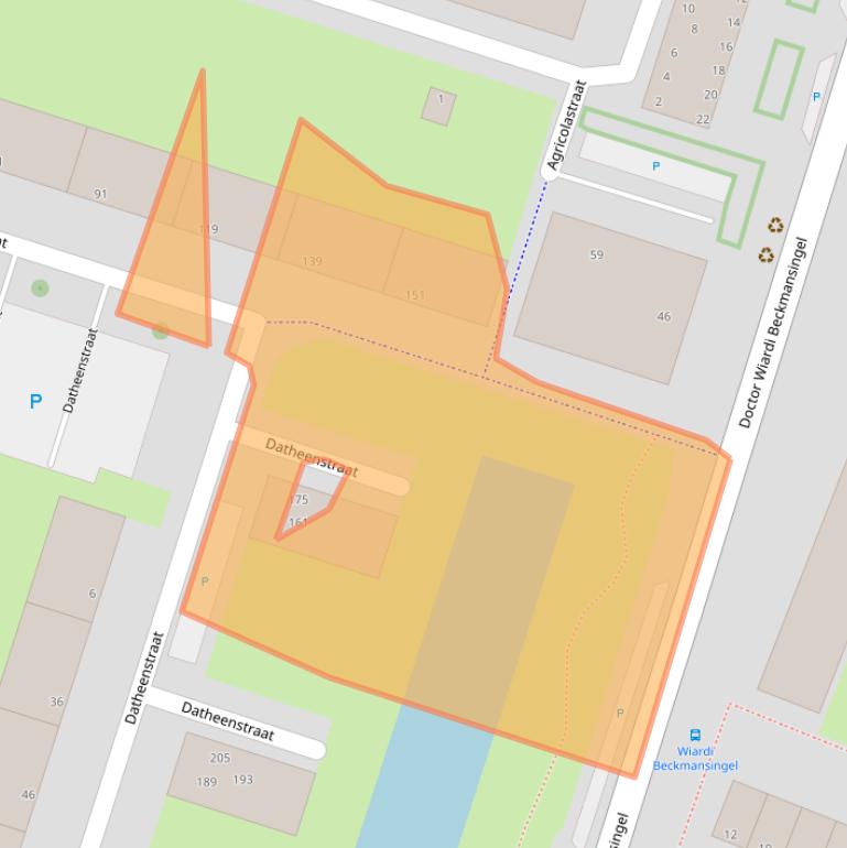 Kaart van postcodegebied 3132PD.