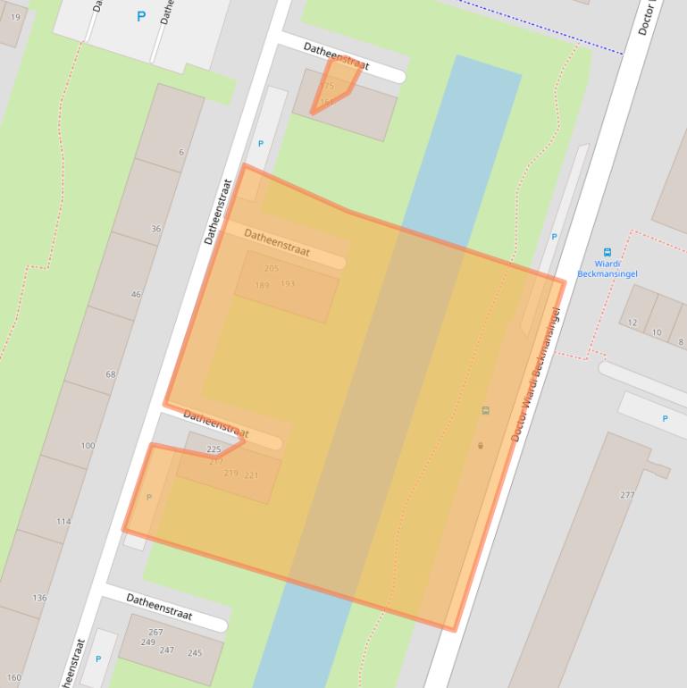 Kaart van postcodegebied 3132PE.