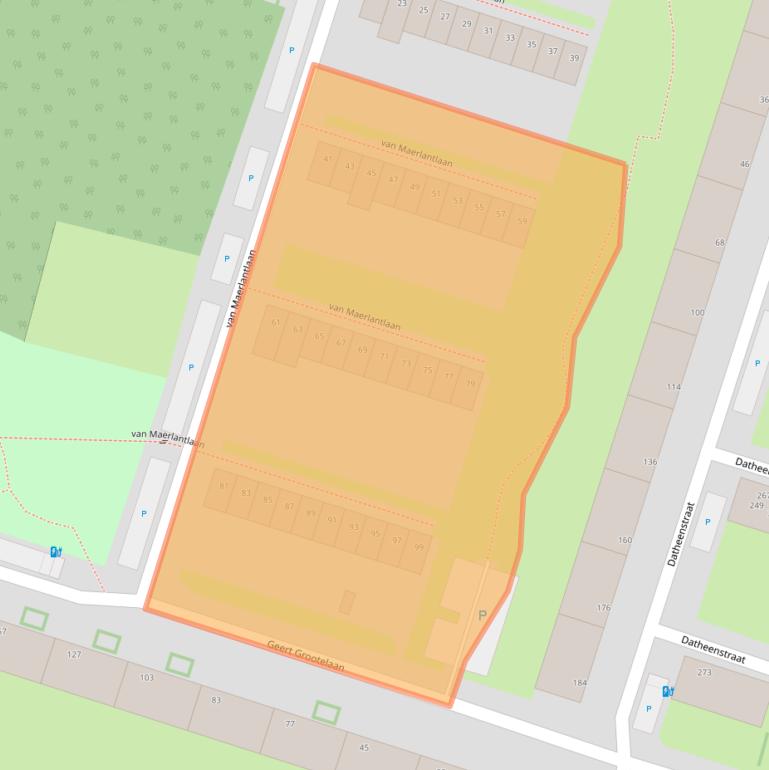 Kaart van postcodegebied 3132PR.