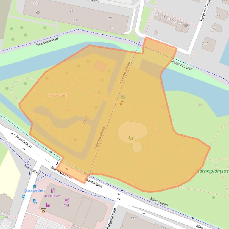 Kaart van postcodegebied 3132PT.