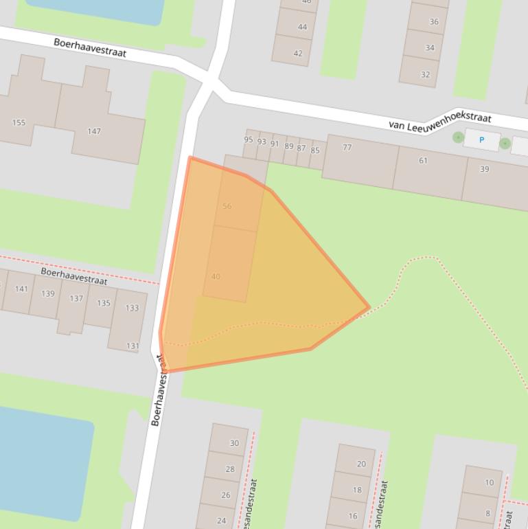 Kaart van postcodegebied 3132RG.