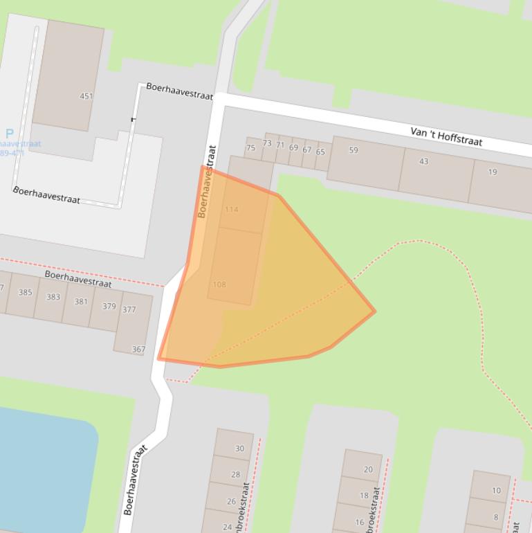 Kaart van postcodegebied 3132RJ.