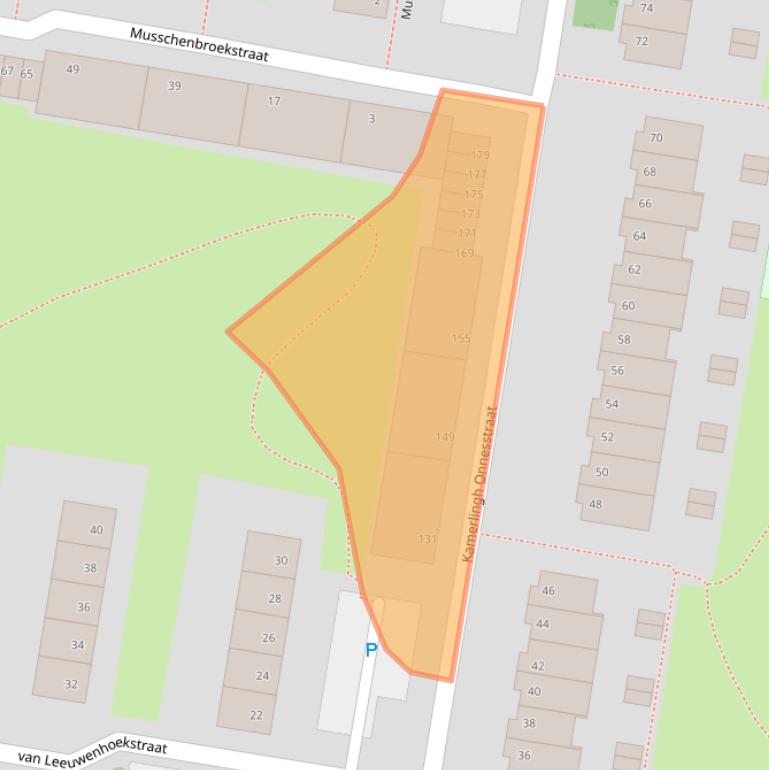 Kaart van postcodegebied 3132RP.