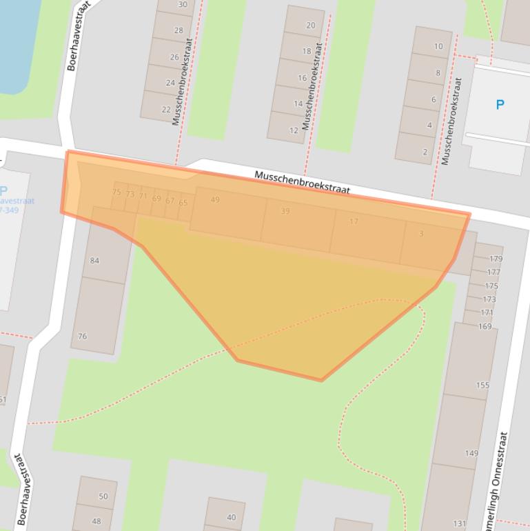 Kaart van postcodegebied 3132RW.