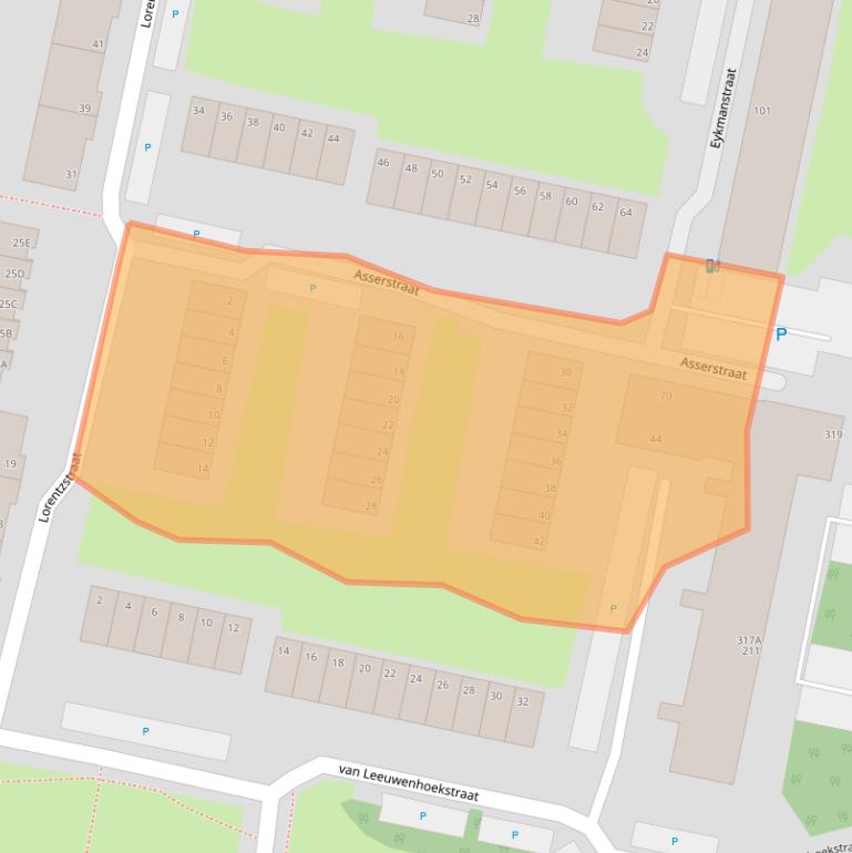 Kaart van postcodegebied 3132SB.
