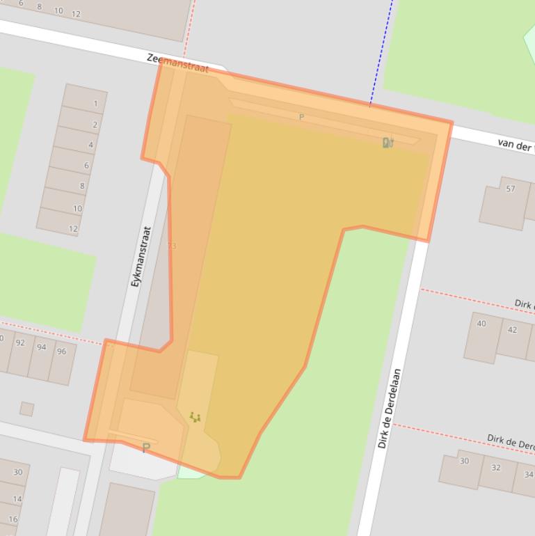 Kaart van postcodegebied 3132SE.