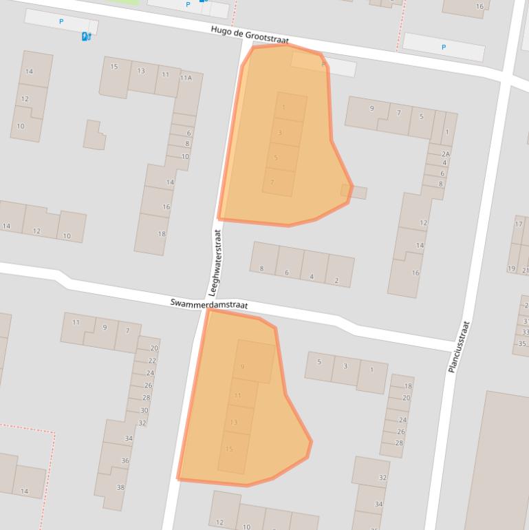 Kaart van postcodegebied 3132SL.